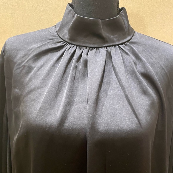 Corporate Goth Dark Academia Wednesday Addams Lana Del Rey Black Dress Large - Picture 2 of 6